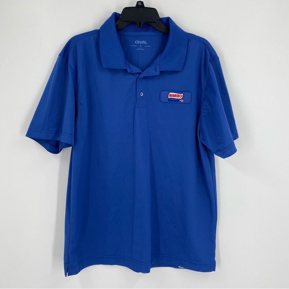 Cintas Blue Polo Shirt with Embroidery size L